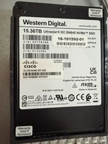WD Ultrastar DC SN840 15.36TB NVMe U.2 SSD 0TS2084 WUS4BA1A1DSP3X3 Cisco