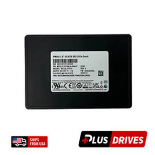 15.36TB Samsung PM9A3 PCIe 4.0 x4 2.5" U.2 NVMe SSD Drive Power-Loss Protection