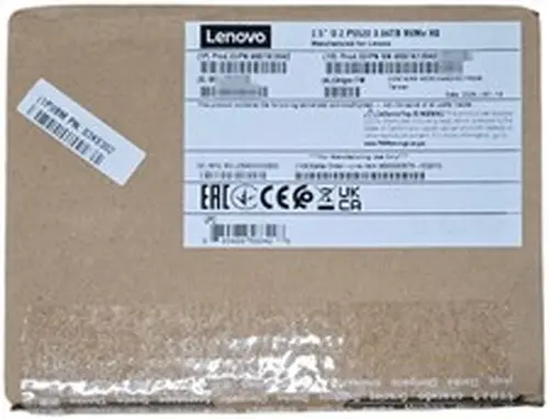 NEW ThinkSystem 2.5" U.2 Intel P5520 3.84TB RI NVMe PCIe 4.0 x4 HS SSD