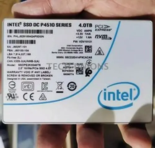 Intel P4510 Series 4TB SSDPE2KX040T8 NVME U.2.5" Solid State Drive 90% Health