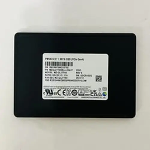 Samsung PM9A3 Series 7.68TB PCIe Gen4 NVMe U.2.5'' SSD MZ-QL27T60