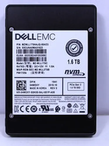 Dell Samsung PM1725b 1.6TB NVMe PCIe 2.5" U.2 SSD MZ-WLL1T6C 4WDXY MU