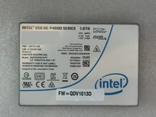 Intel DC P4600 1.6TB NVMe PCIe 2.5" U.2 Internal SSD SSDPE2KE016T7