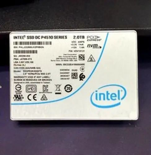 Intel SSDPE2KX020T8 DC P4510 Series 2.0TB 2.5" U.2 PCI Express 3.1 x4 NVMe SSD