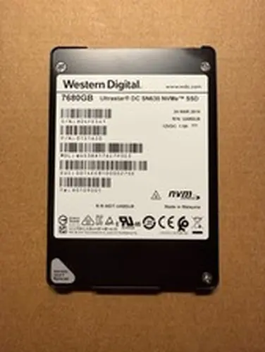 WD Ultrastar SN630 7.68TB NVMe 2.5'' U.2 SSD - WUS3BA176C7P3E3 - 99% Health