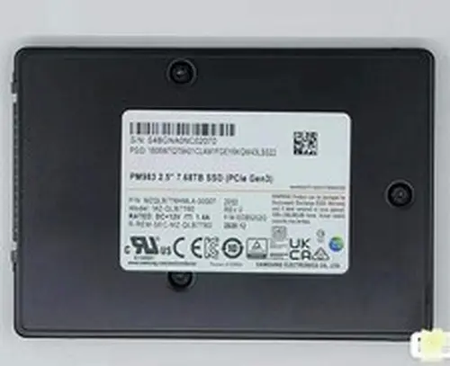 Samsung PM983 7.68TB U.2 SSD 2.5"MZQLB7T6HMLA-00007 MZ-QLB7T60 EDB5202 PCIe Gen3