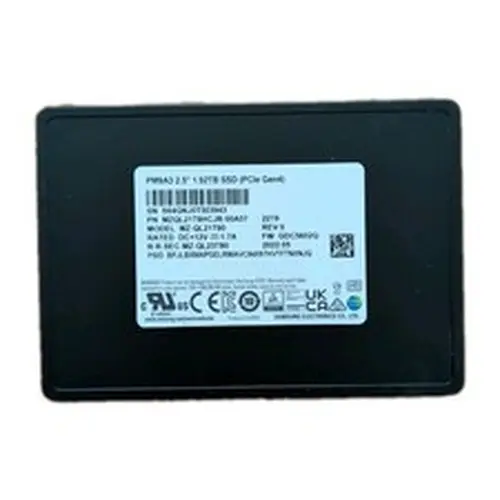Samsung PM9A3 1.92TB 2.5" NVMe PCIe Gen4 Internal SSD MZQL21T9HCJR U.2