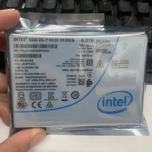 Intel P4510 8TB SSD 2.5" U.2 PCIe 3.0 x4 NVME Solid State Drive SSDPE2KX080T8