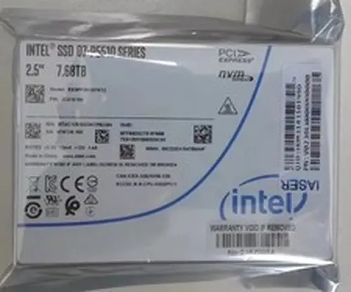 Intel D7 P5510 Series 7.68TB SSD 2.5" U.2 NVME Solid State Drive SSDPF2KX076TZ01