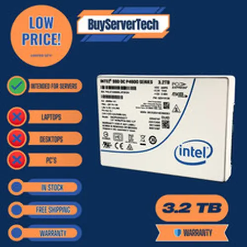 Intel SSDPE2KE032T7 3.2TB NVMe PCIe 3.1x4 U.2 SSD 180-Day Warranty