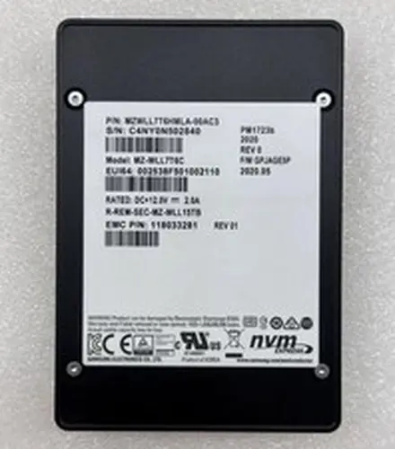Samsung PM1723b 7.68TB SSD 2.5" U.2 PCIe3.0x4 NVME MZWLL7T6HMLA-00AC3