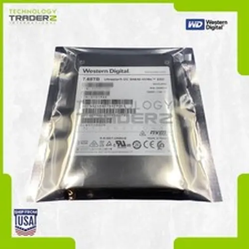 ** WUS4BB076D7P3E3 Western Digital DC SN640 7.68TB PCIe 3.1 NVMe U.2.5" SSD **