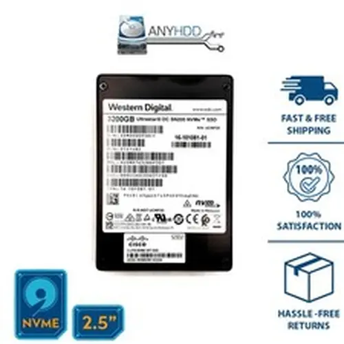 Cisco Western Digital 3.2TB u.2 NVMe SSD – HUSMR7632BDP301 - 0TS1482 - DC SN200
