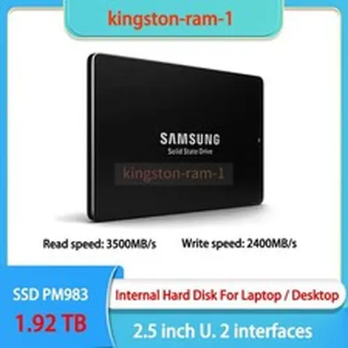 Samsung 2.5" SSD PM983 1.92TB NVMe PCIe Gen4 U.2 3.0 Internal Solid State Drive