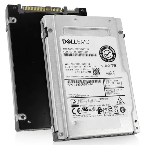 Dell EMC 1.92TB SAS 12Gbps SSD KIOXIA PM5 KPM5WRUG1T92 SDFBE75EZB01 SED
