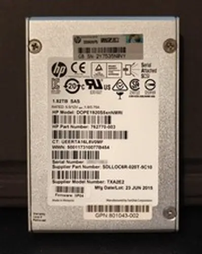 1.92TB HP DOPE1920S5xnNMRI SanDisk 2.5" SAS-2 SSD, 512B Format 13% Wear