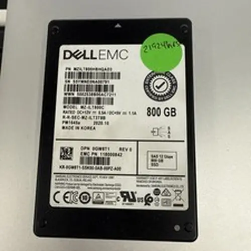 Dell GW8T1 800GB 12Gb/s 2.5" SAS SSD MZILT800HBHQAD3 - Drive Only - 21924hrs
