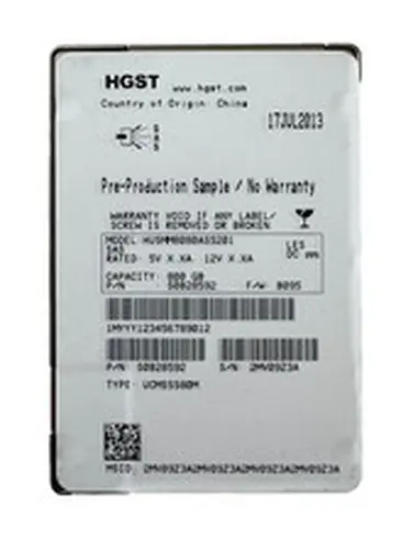 HPE HGST 920GB 2.5" SAS SSD 12Gbps/512b/s/Perfect 100% Health