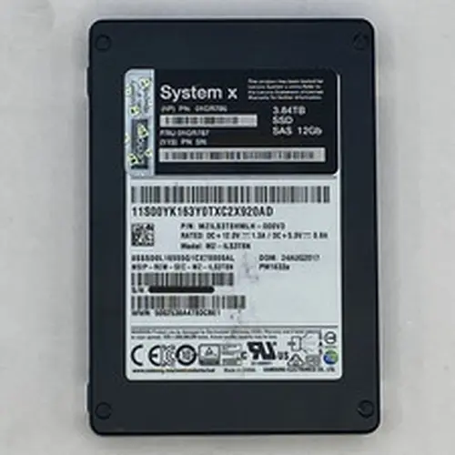 Lenovo System x 3.84TB 2.5 12Gb/s SAS SSD 01GR786 MZILS3T8HMLH-000V3 100% Health