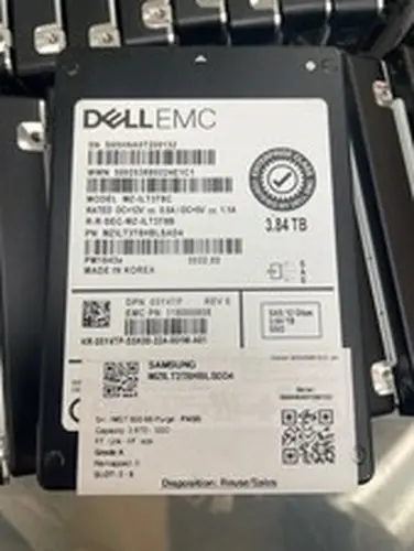 3.84TB SAS SSD Dell EMC Compellent 2.5" 12Gbps MZ-ILT3T8C 5Y4TP GRADE A!