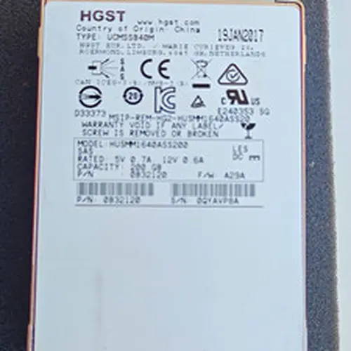 HGST HUSMM1640ASS200 200GB 2.5in SAS Internal Solid State SSD Drive