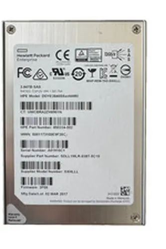 HPE SanDisk 3.84TB 2.5" SAS SSD 12Gbps/Very Low Hours/Perfect 100 % HEALTH