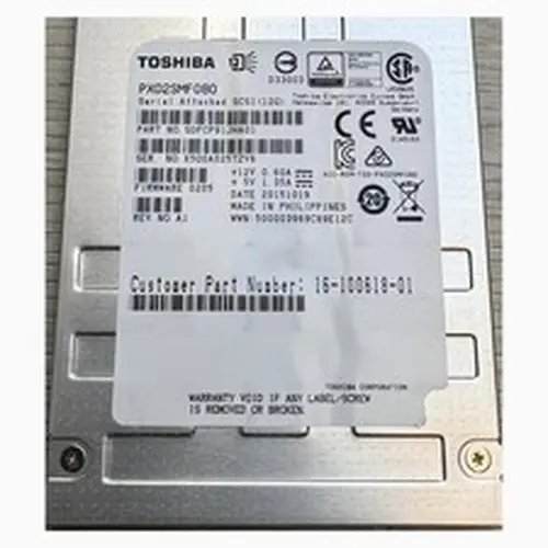 Toshiba PX02SMF080 800GB SAS 12Gb/s 2.5in Enterprise SSD eMLC SDFCP91JHA01