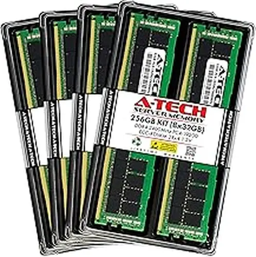 A-Tech 256GB Kit (8x32GB) RAM for HP Z440, Z640, Z840 | DDR4 2400MHz PC4-19200 ECC RDIMM 2Rx4 Registered Server Memory Upgrade