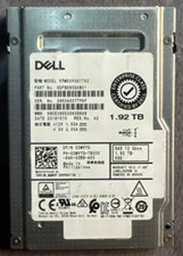 Dell 1.92TB 12Gbps 2.5" SAS SSD 2.5" KPM5XVUG1T92 02WVYG 2WVYG