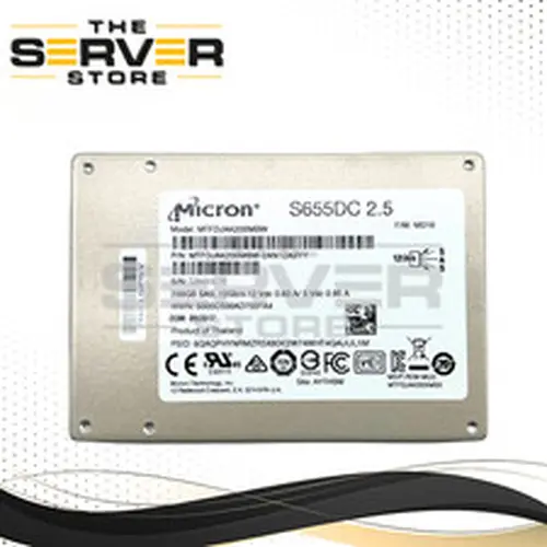 Micron 200GB SAS 12G WI SFF 2.5" 7mm SSD S655DC Series MTFDJAK200MBW