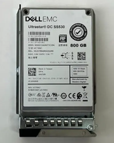 Dell EMC H07XR WUSTR6480ASS200 Ultrastar DC SS530 800GB SAS 12Gbps SSD Tray