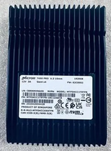 Micron 7450 Pro U.3 Nvme SSD Gen4 1.92TB PCIe Micron MTFDKCC1T9TFR 100% Health