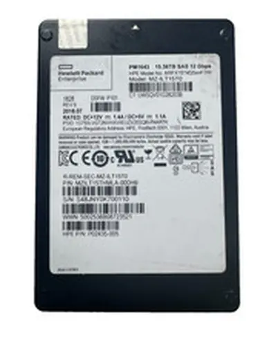 HPE SAMSUNG PM1643 15.36TB 2.5" SAS SSD 12Gbps/512b/sector/Excellent HEALTH-98%