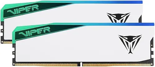 Patriot Memory Viper Elite 5 RGB DDR5 RAM 64GB (2X32GB) 6200MT/s CL42 1.35v UDIMM Desktop Gaming Memory Kit Compatible with Intel XMP/AMD Expo - PVER564G62C42KW