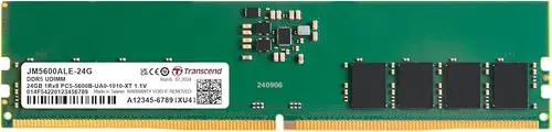 Transcend JetRam 24GB DDR5 RAM 5600MHz U-DIMM CL46, Desktop Memory Module