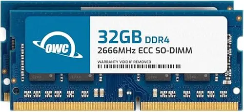 OWC 64GB (2x32GB) DDR4 2666MHz ECC SODIMM 260-pin Memory RAM