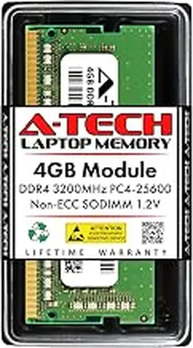 A-Tech DDR4 RAM 4GB 3200MHz PC4-25600 SODIMM Laptop Memory