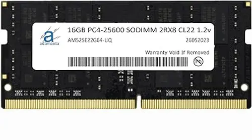 Adamanta 16GB (1x16GB) DDR4 3200MHz (or 2933MHz or 2666MHz or 2400MHz or 2133MHz) PC4-25600 SODIMM 2Rx8 CL22 1.2v Non-ECC Unbuffered Notebook Laptop Gaming RAM Memory Upgrade