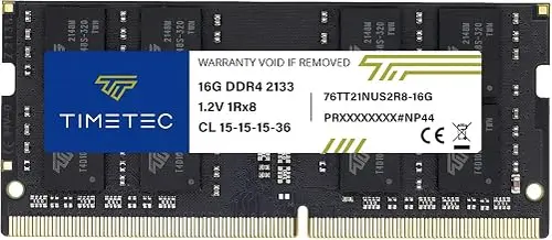 Timetec 16GB DDR4 SODIMM for Intel NUC KIT/Mini PC/HTPC/NUC Board 2133MHz PC4-17000 Non-ECC Unbuffered 1.2V CL15 Dual Rank 260 Pin Computer Memory Ram Module Upgrade (16GB)