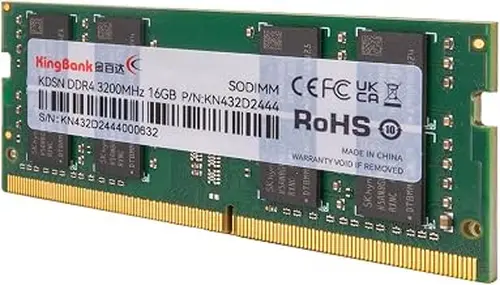 KingBank Computer Notebook Memory Ram DDR4 16GB 3200MHZ CL22 1.2V SODIMM for Laptop Gaming/Office/PS