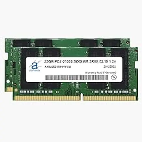 Adamanta 64GB (2x32GB) Memory Upgrade for 2020/2019/2018 Apple iMac 27" w/Retina 5K Display & Mac Mini DDR4 2666Mhz PC4-21300 SODIMM 2Rx8 CL19 1.2v DRAM RAM