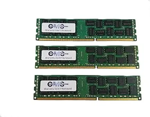 CMS 24GB (3X8GB) DDR3 10600 1333MHZ ECC Registered DIMM Memory Ram Upgrade Compatible with HP/Compaq® Workstation Z600 C2 Series Only Ecc Reg for Server Only - B105