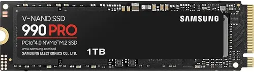 Samsung SSD 990 PRO 1TB, PCIe 4.0 M.2 2280, Up to 7,450 MB/s