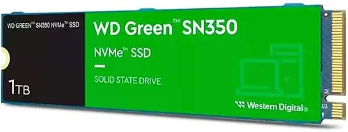 WD Green SN350 WDS100T2G0C 1 TB Solid State Drive - M.2 2280 Internal - PCI Express NVMe (PCI Express NVMe 3.0 x4)