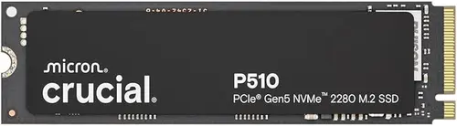 Crucial P510 PCIe Gen5 NVMe 1TB SSD, Up to 11,000MB/s, TLC NAND, Laptop & Desktop (PC) Compatible, for Gamers & Creatives, Solid State Drive – CT1000P510SSD8-01