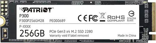Patriot P300 M.2 PCIe Gen 3 x4 256GB Low-Power Consumption SSD