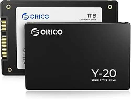 ORICO 1TB SATA SSD 2.5 Inch Internal Solid State Drive, Read Speed up to 500MB/s, SATA III 6Gbps for Desktop Laptop NAS DIY External Drive - Y20