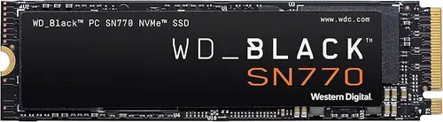 WD_BLACK 2TB SN770 NVMe Internal Gaming SSD Solid State Drive - Gen4 PCIe, M.2 2280, Up to 5,150 MB/s - WDS200T3X0E - [Previous Generation]