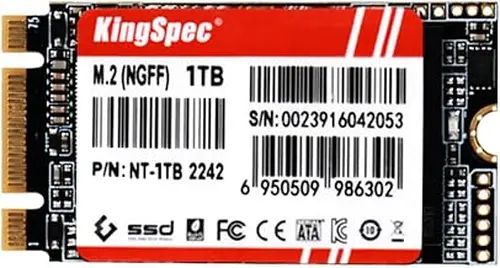 KingSpec 1TB M.2 2242 SATA III SSD, Not for NVMe Slots