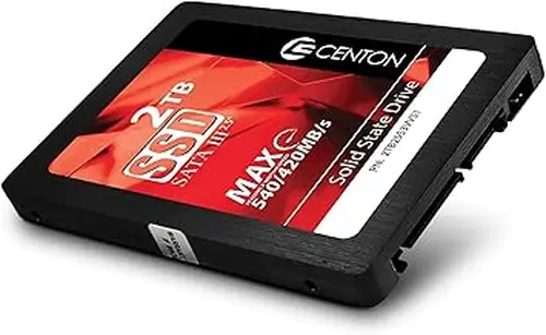 Centon 2TB SSD Internal Solid State Drive, SATA III 6Gb/s 2.5”, 3D NAND TLC, Up to 490MB/s, Faster Startup, Apps, Gaming & File Transfers for Laptop/PC Desktop